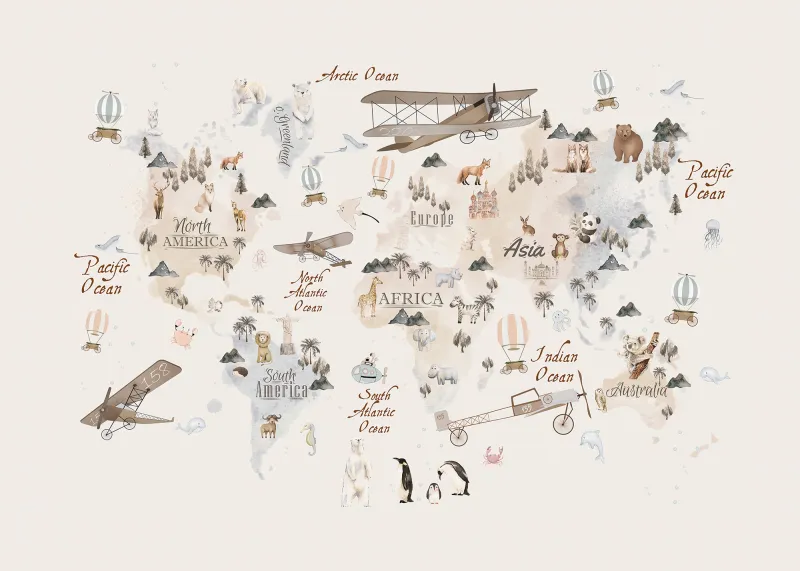 Fototapeta Mapa świata
