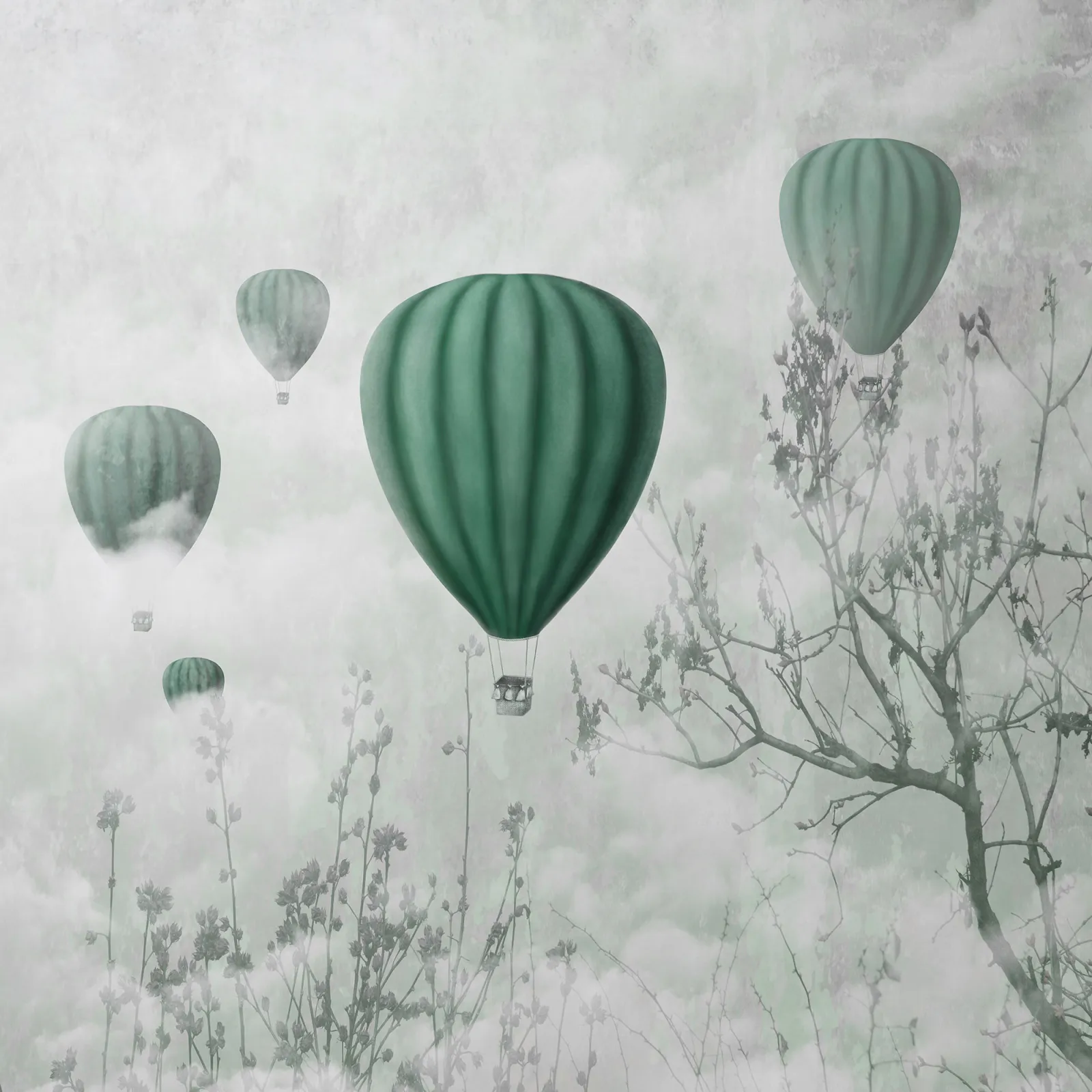 Fototapeta Balony w Chmurach — powiększenie wzoru