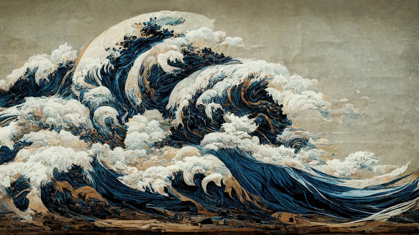 Fototapeta Wielka fala oceanu — powiększenie wzoru