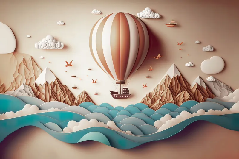 Fototapeta Balon nad morzem