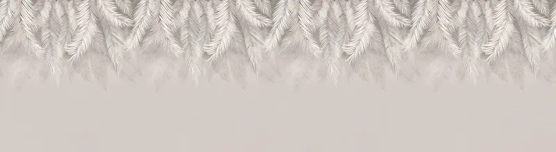 Fototapeta Beżowe Liście Boho