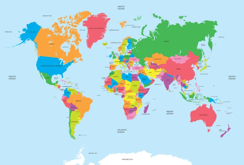 Fototapeta Mapa Świata
