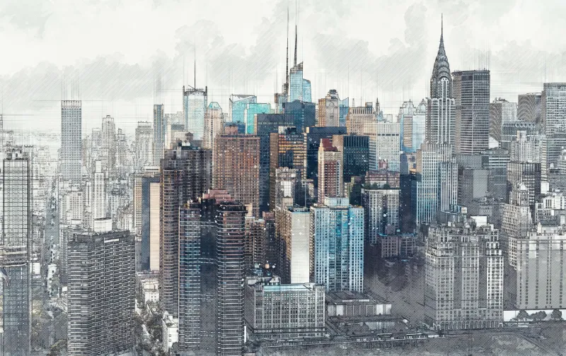 Fototapeta Panorama Manhattanu