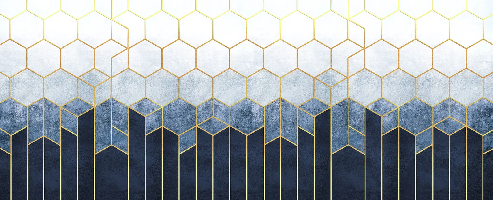 Fototapeta Geometryczna granatowa abstrakcja — powiększenie wzoru