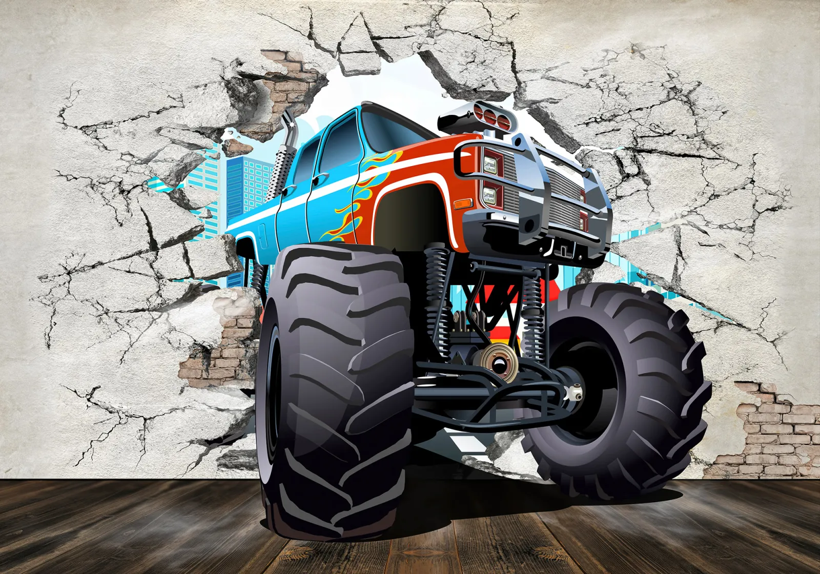 Fototapeta Monster Truck — powiększenie wzoru