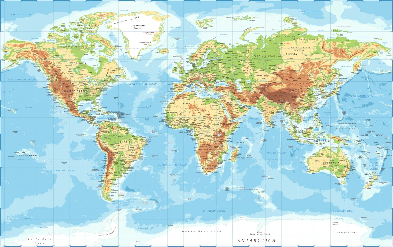 Fototapeta Mapa świata — powiększenie wzoru