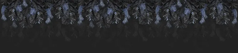 Fototapeta Ciemna tapeta z liśćmi palmy
