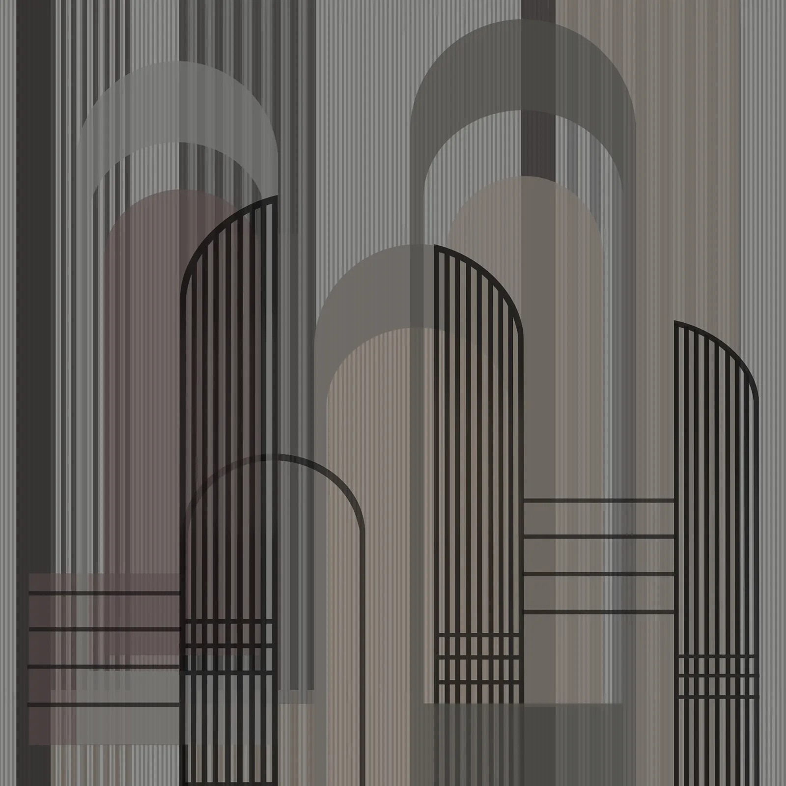 Fototapeta Abstrakcyjne geometryczne tło — powiększenie wzoru