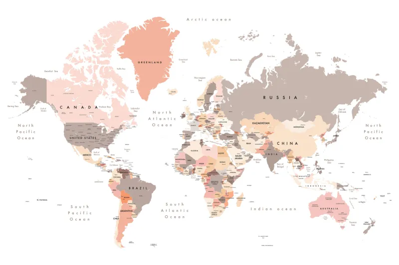 Fototapeta Mapa Świata