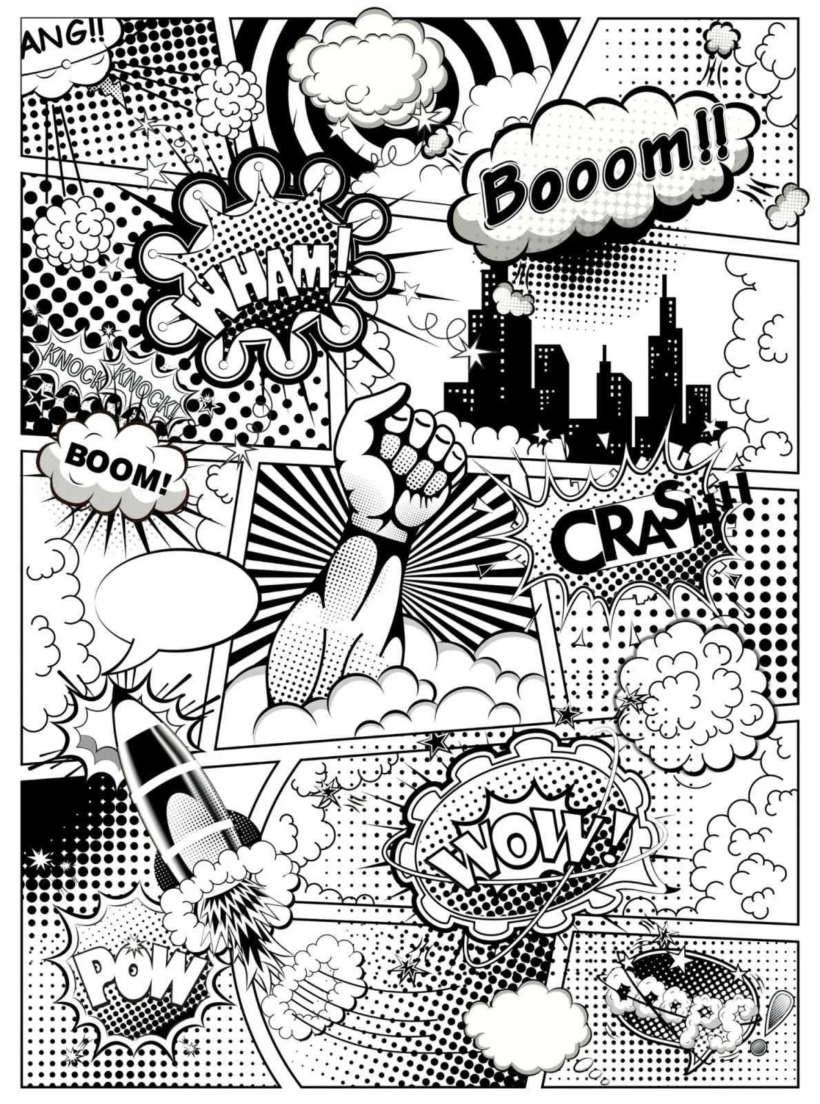 Fototapeta Komiks — powiększenie wzoru