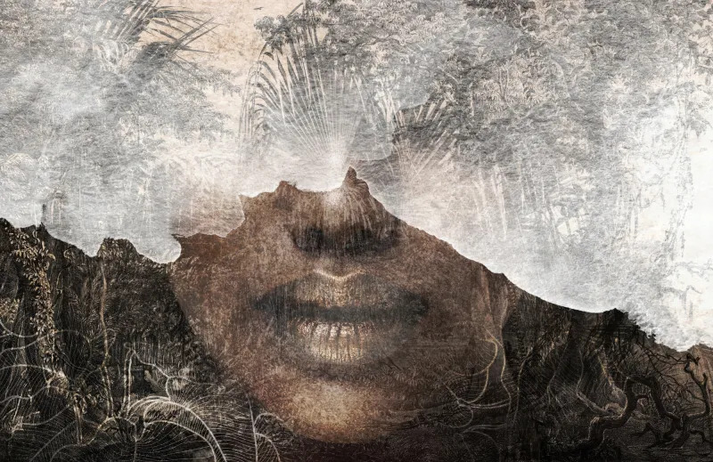 Fototapeta Abstrakcyjna twarz