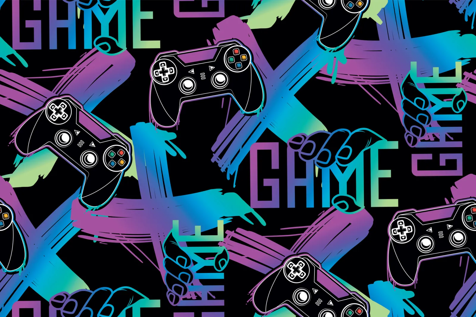 Fototapeta Joystick gracza — powiększenie wzoru