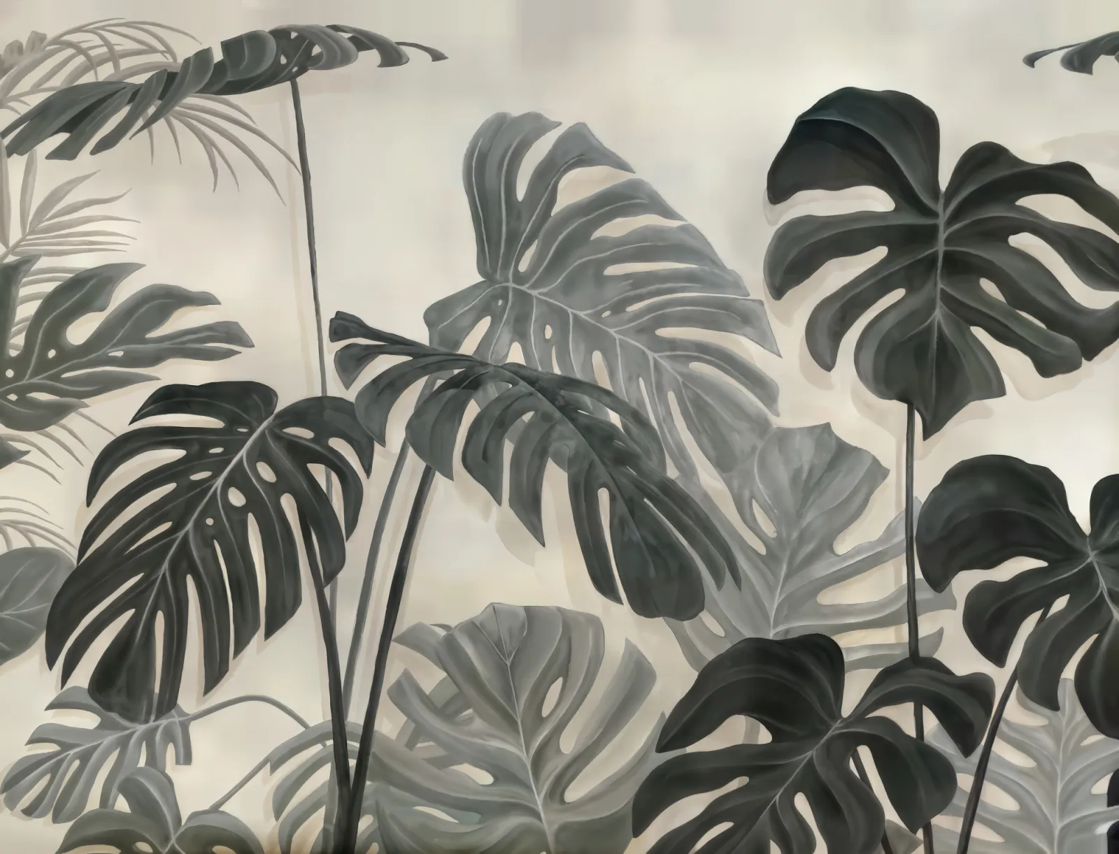 Fototapeta Liście monstera — powiększenie wzoru