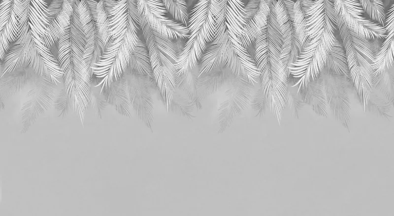 Fototapeta liście palmy z efektem 3D