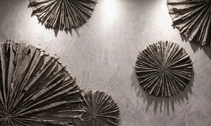 Fototapeta Betonowe Rozety 3D