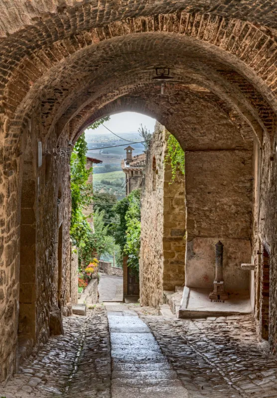 Fototapeta włoska antyczna alejka