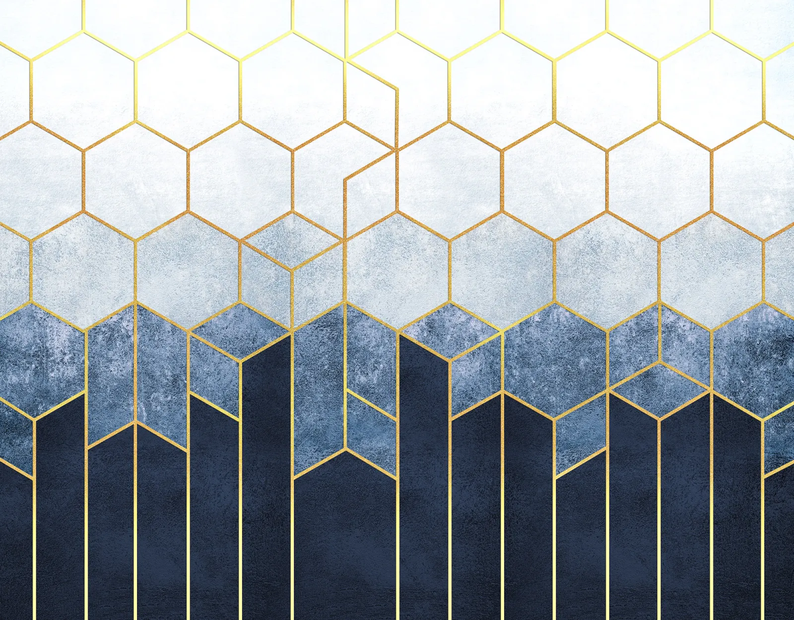 Fototapeta Geometryczna granatowa abstrakcja — powiększenie wzoru