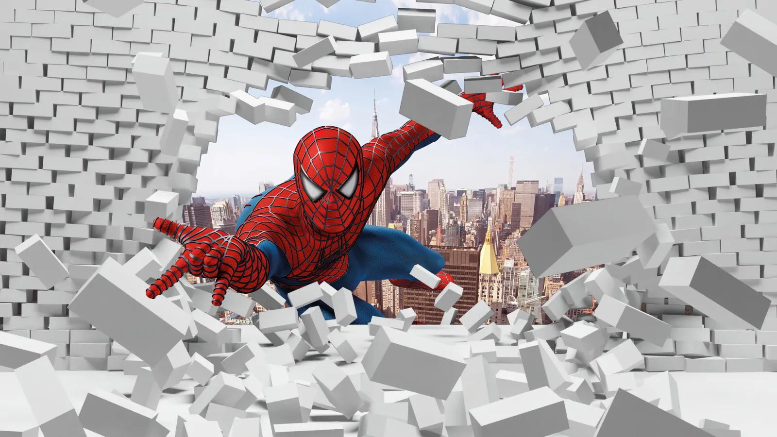 Fototapeta Spider-Man 3D — powiększenie wzoru