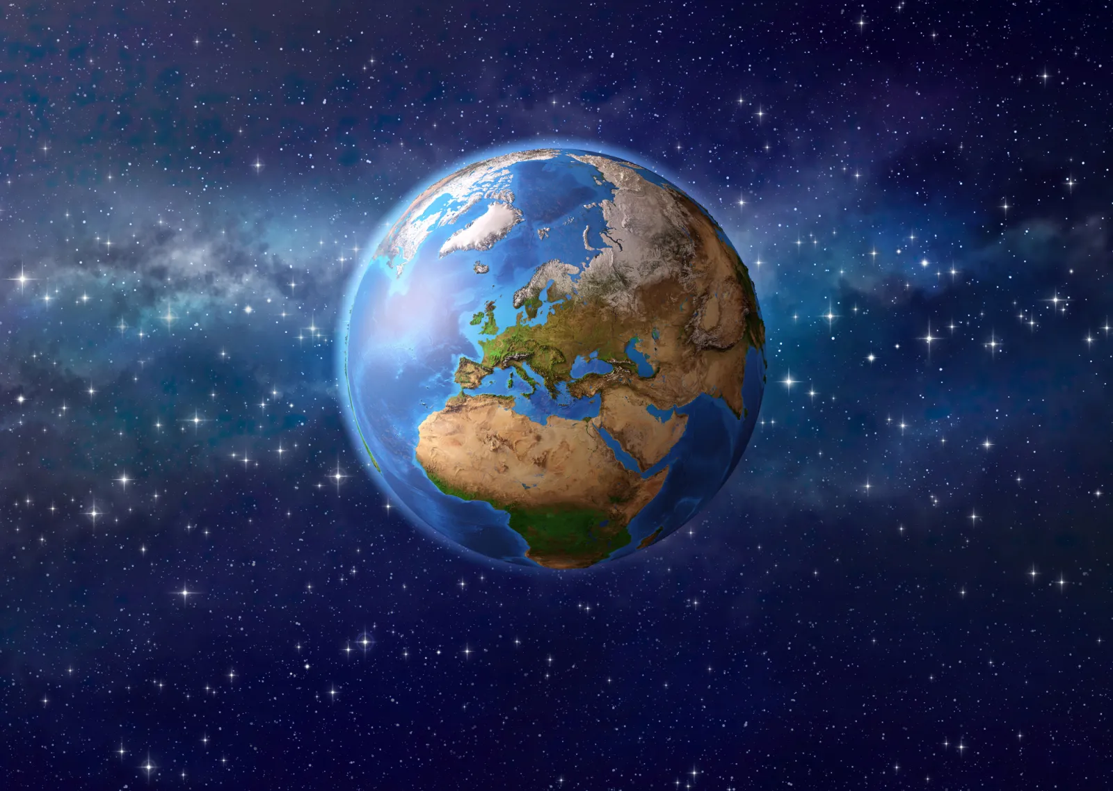 Fototapeta Planeta Ziemia w kosmosie — powiększenie wzoru
