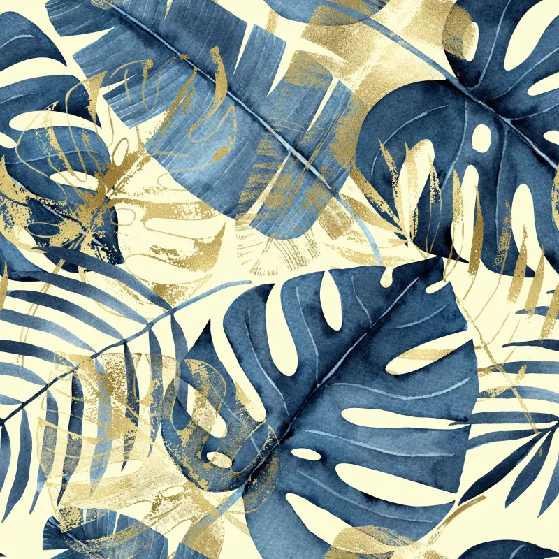 Fototapeta Granatowe liście monstera