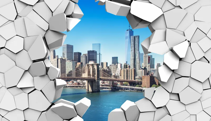 Fototapeta Nowy Jork 3D