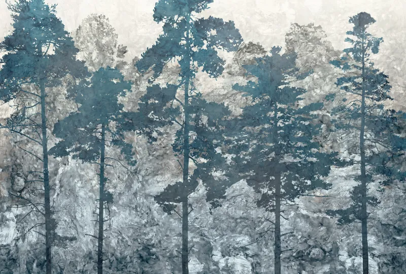Fototapeta Turkusowy las