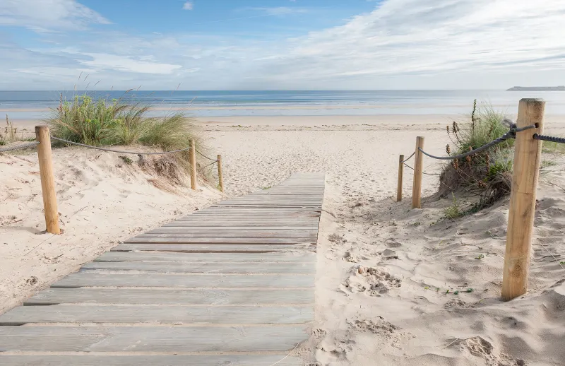 Fototapeta Wejście na Plażę - optycznie powiększa wnętrze
